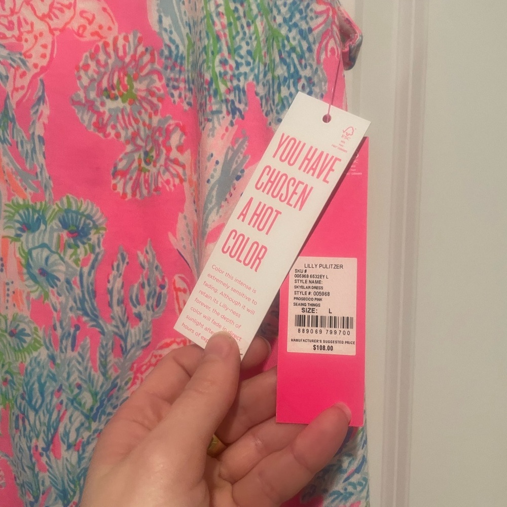 Lilly Pulitzer Pink and Blue Floral Dress